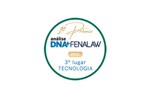 2022 - Selo Análise DNA+ Fenalaw 2022 | 3° lugar na categoria Tecnologia